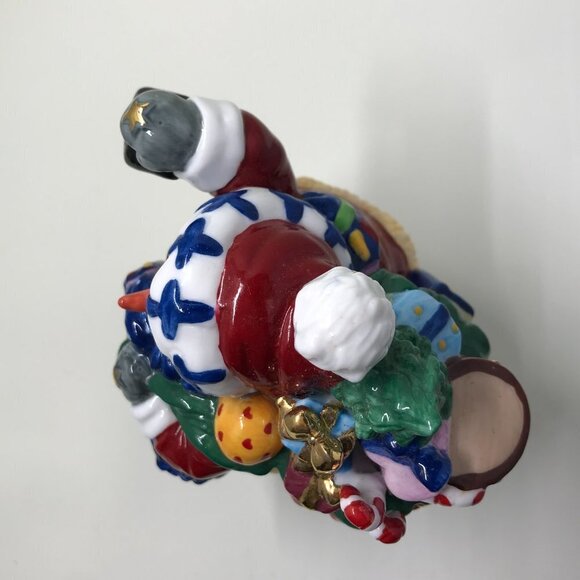 Vintage Christmas Holiday Hinged Trinket box for presents or decoration - Picture 6 of 11